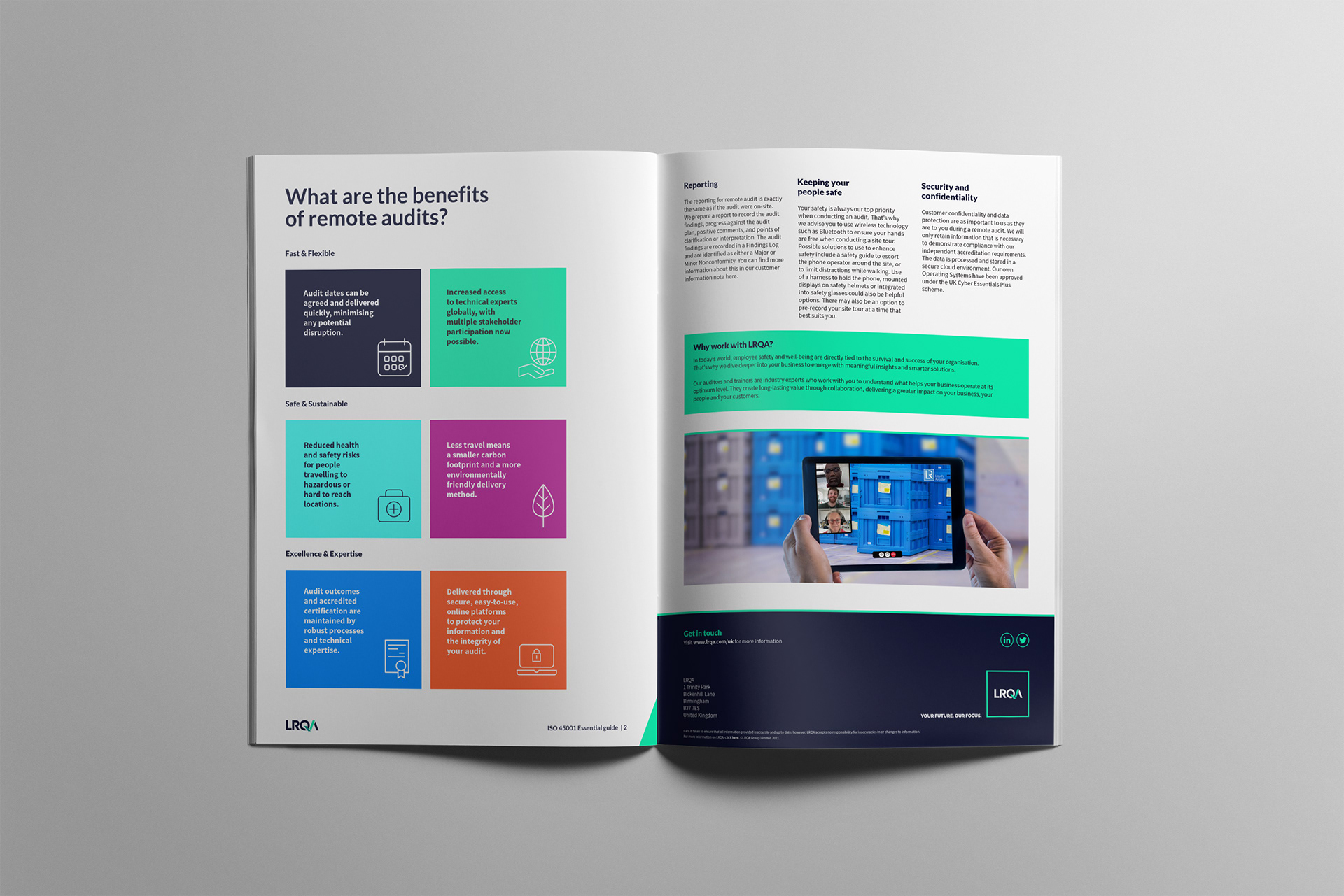LRQA marketing collateral