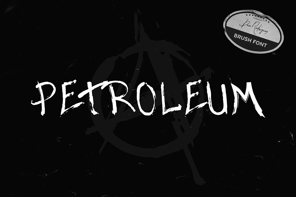 Petroleum typeface design