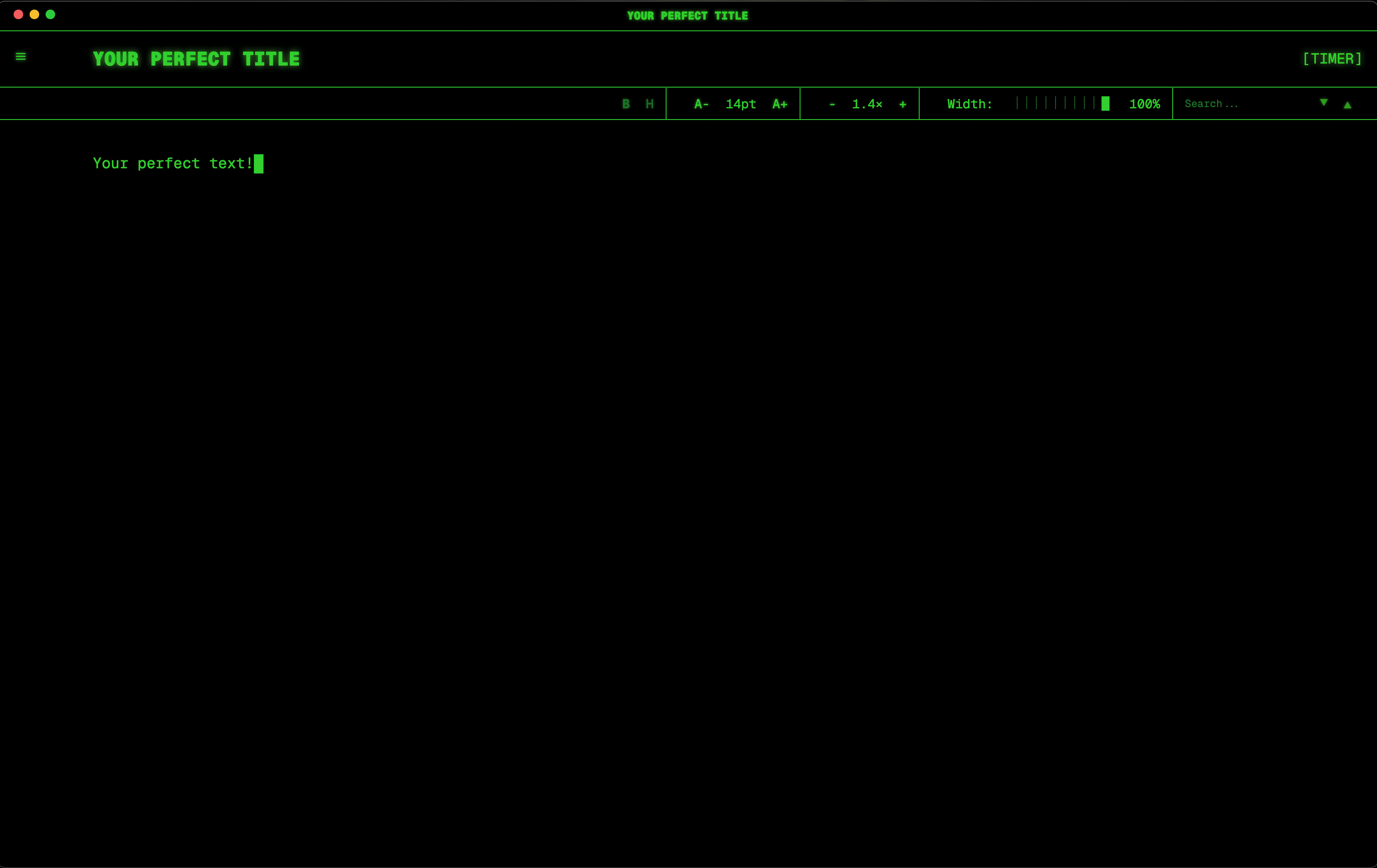 Phosphor demo animation
